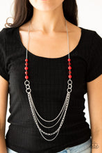Load image into Gallery viewer, Paparazzi Vividly Vivid - Red Necklace
