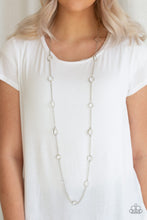 Load image into Gallery viewer, Paparazzi Glassy Glamorous - White Necklace
