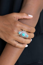 Load image into Gallery viewer, Paparazzi "Dune Drifter" Blue Ring Paparazzi Jewelry
