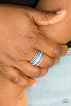 Load image into Gallery viewer, Paparazzi "Rich Rogue" Blue Ring Paparazzi Jewelry
