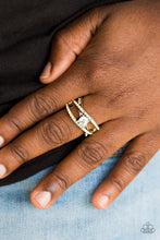 Load image into Gallery viewer, Paparazzi Prepare To Be Dazzled! - Brass Ring
