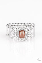 Load image into Gallery viewer, Paparazzi VINTAGE VAULT "Mod Modest" Brown Ring Paparazzi Jewelry

