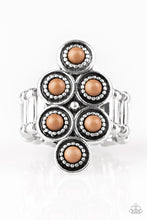 Load image into Gallery viewer, Paparazzi VINTAGE VAULT "River Rock Rhythm" Brown Ring Paparazzi Jewelry
