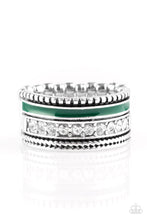 Load image into Gallery viewer, Paparazzi "Rich Rogue" Green Ring Paparazzi Jewelry
