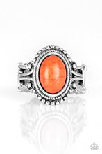 Load image into Gallery viewer, Paparazzi VINTAGE VAULT "All the World's A STAGECOACH" Orange Ring Paparazzi Jewelry
