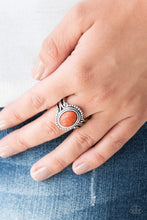 Load image into Gallery viewer, Paparazzi VINTAGE VAULT "All the World's A STAGECOACH" Orange Ring Paparazzi Jewelry
