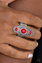 Load image into Gallery viewer, Paparazzi "Dune Drifter" Red Ring Paparazzi Jewelry
