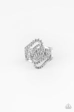 Load image into Gallery viewer, Paparazzi VINTAGE VAULT "Make Waves" Silver Ring Paparazzi Jewelry
