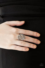 Load image into Gallery viewer, Paparazzi VINTAGE VAULT "Make Waves" Silver Ring Paparazzi Jewelry
