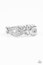 Load image into Gallery viewer, Paparazzi "Extra Side Of Elegance" White Ring Paparazzi Jewelry
