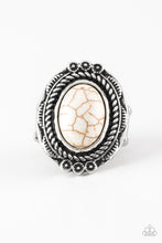 Load image into Gallery viewer, Paparazzi VINTAGE VAULT "Tumblin Tumbleweeds" White Ring Paparazzi Jewelry
