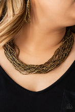 Load image into Gallery viewer, Paparazzi The Speed of STARLIGHT - Brass Necklace
