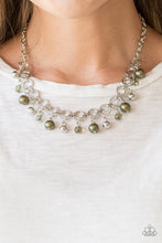 Load image into Gallery viewer, Paparazzi VINTAGE VAULT "Fiercely Fancy" Green Necklace &amp; Earring Set Paparazzi Jewelry
