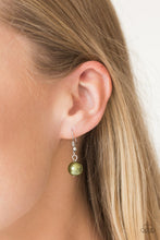 Load image into Gallery viewer, Paparazzi VINTAGE VAULT "Fiercely Fancy" Green Necklace &amp; Earring Set Paparazzi Jewelry
