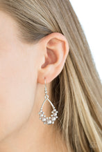 Load image into Gallery viewer, Paparazzi Fancy First - Silver Earrings

