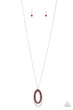 Load image into Gallery viewer, Paparazzi VINTAGE VAULT "Money Mood" Red Necklace &amp; Earring Set Paparazzi Jewelry

