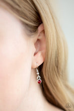 Load image into Gallery viewer, Paparazzi VINTAGE VAULT "Money Mood" Red Necklace &amp; Earring Set Paparazzi Jewelry
