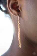 Load image into Gallery viewer, Paparazzi VINTAGE VAULT "Swank Bank" Gold Necklace &amp; Earring Set Paparazzi Jewelry
