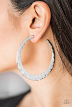 Load image into Gallery viewer, Paparazzi "Slayers Gonna Slay" Silver Earrings Paparazzi Jewelry
