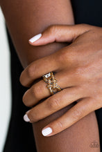 Load image into Gallery viewer, Paparazzi VINTAGE VAULT "Can Only Go UPSCALE From Here" Brown Ring Paparazzi Jewelry
