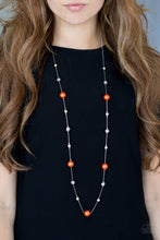 Load image into Gallery viewer, Paparazzi Eloquently Eloquent - Orange Necklace
