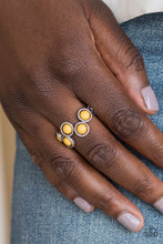 Load image into Gallery viewer, Paparazzi VINTAGE VAULT "Foxy Fabulous" Yellow Ring Paparazzi Jewelry
