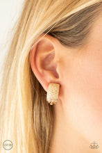 Load image into Gallery viewer, Paparazzi "Cirque Du Couture" Gold Clip On Earrings Paparazzi Jewelry
