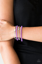 Load image into Gallery viewer, Paparazzi Blooming Buttercups - Purple Bracelet
