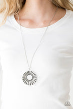 Load image into Gallery viewer, Paparazzi Chicly Centered - Silver Necklace
