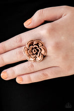 Load image into Gallery viewer, Paparazzi "FLOWERBED and Breakfast" Copper Ring Paparazzi Jewelry
