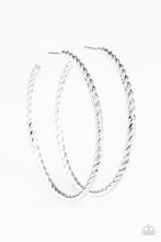 Load image into Gallery viewer, Paparazzi "Keep It Chic" Silver Hoop Earrings Paparazzi Jewelry
