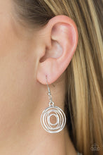 Load image into Gallery viewer, Paparazzi VINTAGE VAULT "SOL-Mates" Silver Necklace &amp; Earring Set Paparazzi Jewelry
