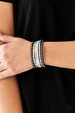 Load image into Gallery viewer, Paparazzi Rock Star Rocker - Black Bracelet
