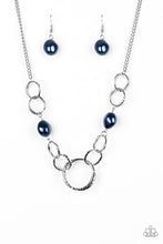 Load image into Gallery viewer, Paparazzi "Lead Role" Blue Necklace &amp; Earring Set Paparazzi Jewelry
