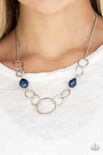 Load image into Gallery viewer, Paparazzi "Lead Role" Blue Necklace &amp; Earring Set Paparazzi Jewelry
