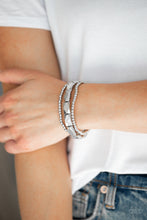 Load image into Gallery viewer, Paparazzi Metal Movement - Silver Bracelet
