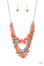 Load image into Gallery viewer, Paparazzi "Rockin Rockette" Orange Necklace &amp; Earring Set Paparazzi Jewelry
