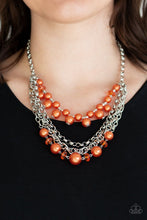 Load image into Gallery viewer, Paparazzi "Rockin Rockette" Orange Necklace &amp; Earring Set Paparazzi Jewelry
