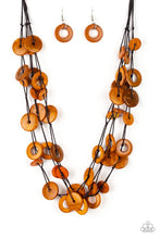 Load image into Gallery viewer, Paparazzi "Wonderfully Walla Walla" Orange Necklace &amp; Earring Set Paparazzi Jewelry
