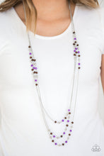 Load image into Gallery viewer, Paparazzi Seasonal Sensation - Purple  Necklace
