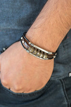 Load image into Gallery viewer, Paparazzi "Urban Backpacker" Black Urban Bracelet Unisex Paparazzi Jewelry
