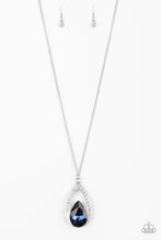 Load image into Gallery viewer, Paparazzi VINTAGE VAULT "Notorious Noble" Blue Necklace &amp; Earring Set Paparazzi Jewelry
