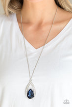 Load image into Gallery viewer, Paparazzi VINTAGE VAULT "Notorious Noble" Blue Necklace &amp; Earring Set Paparazzi Jewelry
