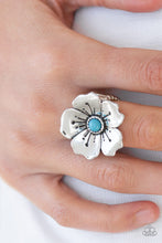Load image into Gallery viewer, Paparazzi VINTAGE VAULT "Boho Blossom" Blue Ring Paparazzi Jewelry
