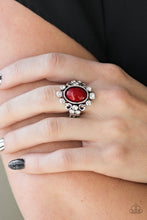 Load image into Gallery viewer, Paparazzi "Noticeably Notable" Red Ring Paparazzi Jewelry
