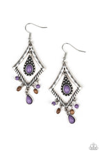 Load image into Gallery viewer, Paparazzi "Southern Sunsets" Purple Earrings Paparazzi Jewelry
