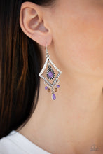 Load image into Gallery viewer, Paparazzi "Southern Sunsets" Purple Earrings Paparazzi Jewelry
