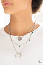 Load image into Gallery viewer, Paparazzi Lunar Lotus - Blue Necklace
