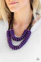Load image into Gallery viewer, Paparazzi Dominican Disco - Purple Necklace
