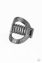 Load image into Gallery viewer, Paparazzi VINTAGE VAULT "Tour de Contour" Black Ring Paparazzi Jewelry
